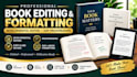 book editing and formatting, developmental editor, manuscript KDP proofreading