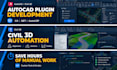 develop custom autocad, civil 3d and revit plugins