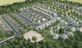 render 3d site plan,urban luxury residential masterplan, real estate development