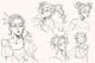 draw sketches with your character