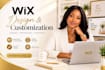 design a professional wix website