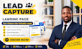 design a high converting lead capture page and landing page