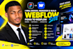 be webflow developer for webflow website figma to webflow design webflow expert