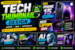create a professional gaming youtube thumbnail