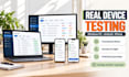 qa test your web or mobile app on real devices and report bugs