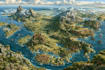 illustrate a  map illustration