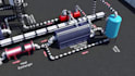 create 3d industrial animation chemical plant visualization walkthrough process