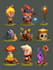 draw 2d game characters, animation and game