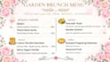 design luxury breakfast brunch and luncheon menu