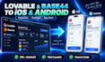 convert lovable base44 ai app to ios android app capacitor testflight app store