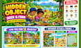 illustrate hidden object seek and find activity books for kids
