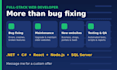 fix bugs and errors in your dotnet react or nodejs web application
