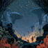 create a magical fantasy illustrated book cover