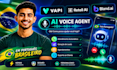 criar agentes de voz com ia em portugues brasileiro com vapi retell e bland ai
