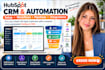 setup hubspot CRM, automation, workflows, pipelines, integrations and onboarding