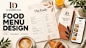 create a professional restaurant, cafe or takeaway menu