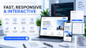 code a responsive HTML CSS landing page