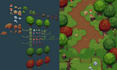 top down rpg pixel art character sprites, animations, tilemaps, game environment
