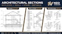 draw building sections, wall sections, stair sections and architectural details