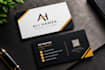 create a professional double sided business card