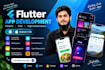 develop a flutter mobile app for android and ios