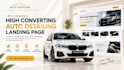 design high converting auto detailing landing page