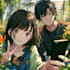 illustrate cute anime couples