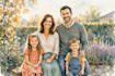 make watercolor family portrait