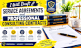 draft service agreements and professional consulting contracts