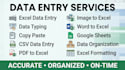 do excel data entry and convert PDF or image to excel
