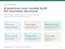 analyze your business costs and create a savings plan