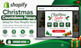 create a christmas countdown popup for your shopify store