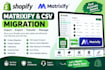 shopify matrixify CSV import export and product migration