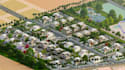 design 3d residential community masterplan site plan landscape aerial rendering