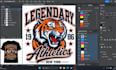design screen print vector , convert shirt design to vector for printing