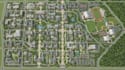 design campus map, school map, university map, wayfinding map and site plan