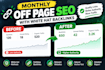 do monthly off page SEO with white hat backlinks