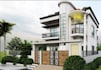 build3d classic modern duplex,front elevation,roof terrace garden,balcony render