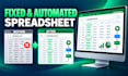 create and fix excel formulas, spreadsheets and macros