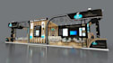 design trade show booth, exhibition stand and backdrop graphics