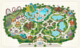 create water park map illustrated park map attraction map amusement vector map