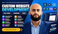 do custom website development full stack software developer front end build saas