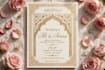 design luxury wedding invitation card and digital e invite