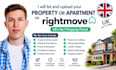 list and upload your property or apartment on rightmove UK