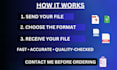 convert PDF, word, excel, PPT, and image files