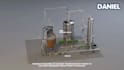 create 3d chemical plant, process flow and industrial engineering animation