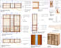 create kitchen cabinetry, wardrobe, closet, millwork and joinery shop drawing