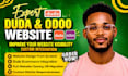 build and design a website using the duda website builder, odoo website design