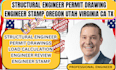 structural engineer permit drawing engineer stamp oregon utah virginia ca tx