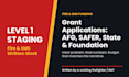 write a fire department training program, calendar, and lesson plans